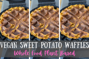 Vegan Sweet Poato Waffles