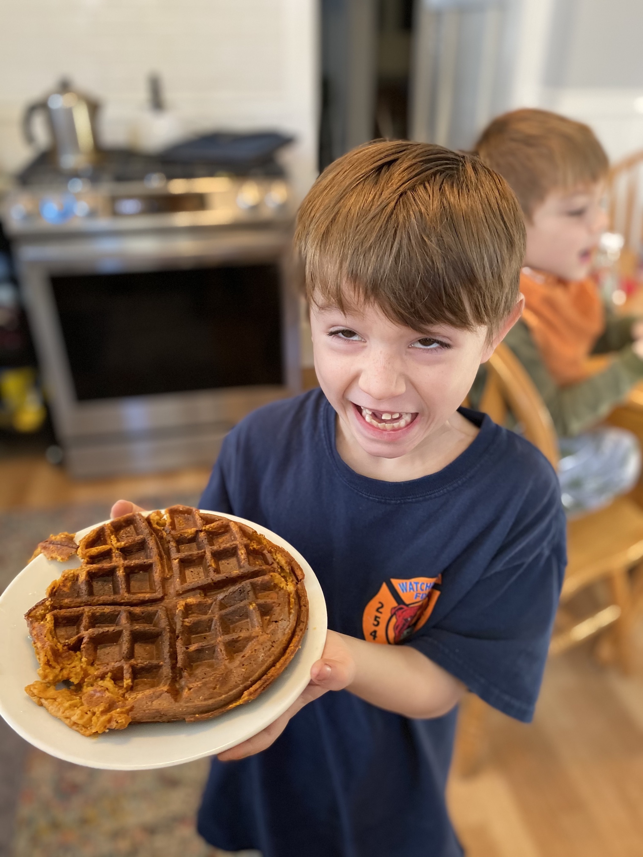 easy vegan sweet potato waffles